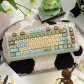 Panda Paradise 104+8 / 16 MCA Profile Keycap Set Cherry MX PBT Dye-subbed for Mechanical Gaming Keyboard